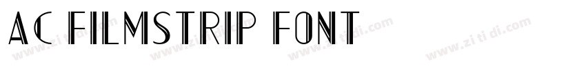 AC Filmstrip Font字体转换